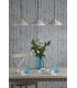 Hadano 3 Light Bar Ceiling Pendant Natural Brass & Ceramic Shallow Shade-3