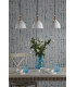 Hadano 3 Light Bar Ceiling Pendant Natural Brass & Ceramic Domed Shade-3