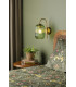 Idra Wall Light Aged Bronze and Green Ribbed Glass-2