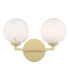 Izzy Wall Light Matt Gold With White Confetti Glass-1