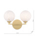 Izzy Wall Light Matt Gold With White Confetti Glass-4
