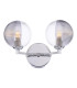 Izzy Wall Light Polished Chrome With Smoked/Clear Ribbed Glass-1