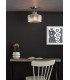 Lenka Semi-Flush Satin Nickel and Ribbed Glass-2
