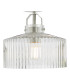 Lenka Semi-Flush Satin Nickel and Ribbed Glass-7
