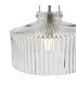 Lenka Ceiling Pendant Satin Nickel and Ribbed Glass-9