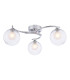 Nakita 3 Light Semi Flush Ceiling Polished Chrome With Clear/Opal Glass-1
