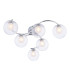 Nakita 6 Light Semi Flush Ceiling Polished Chrome With Clear/Opal Glass-1