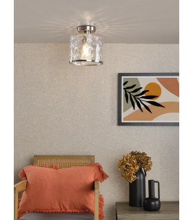 Olsen Semi-Flush Satin Chrome and Glass-2