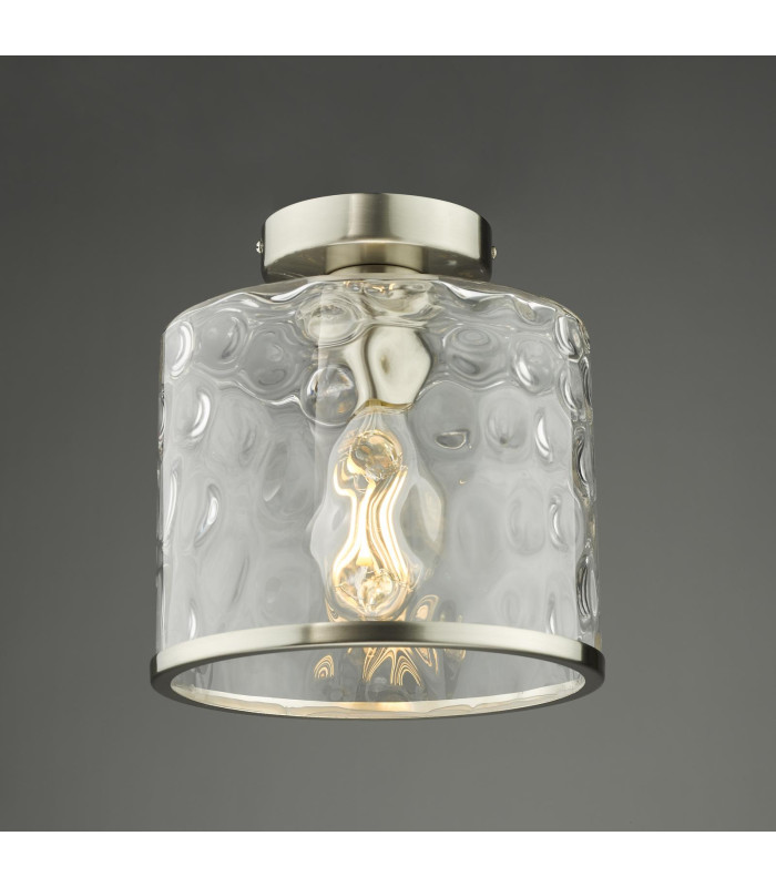 Olsen Semi-Flush Satin Chrome and Glass-6