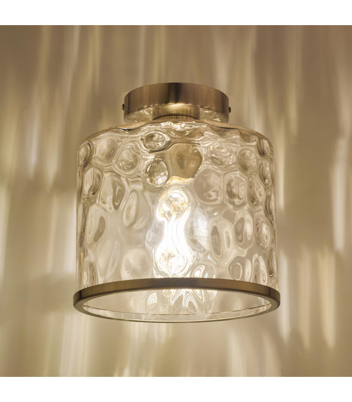Olsen Semi-Flush Satin Chrome and Glass-7