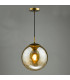 Ripple Ceiling Pendant Bronze and Champagne Glass-6