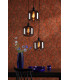 3 Light Cluster Ceiling Pendant Matt Black-2