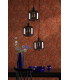 3 Light Cluster Ceiling Pendant Matt Black-3