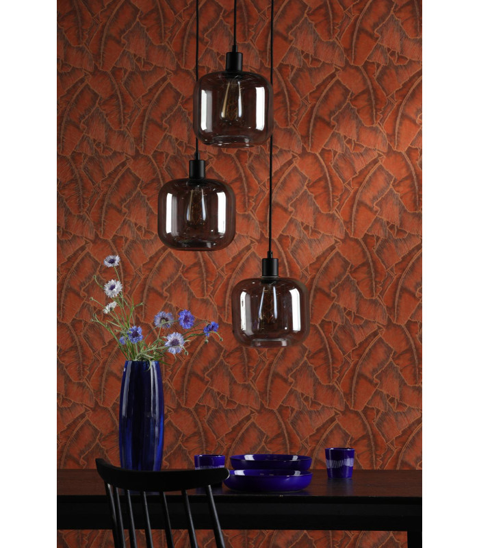 3 Light Cluster Ceiling Pendant Matt Black-3