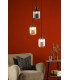 3 Light Cluster Ceiling Pendant Matt Black-2