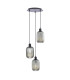 3 Light Cluster Ceiling Pendant Matt Black-1