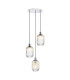 3 Light Cluster Ceiling Pendant Polished Chrome-1