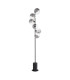 Spiral 6 Light Floor Lamp Matt Black With Smoked/Clear Ribbed Glass-1