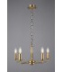 5 Light Multi Arm Ceiling Pendant without Shade, c, w 2m Chain, E14 Antique Brass - 2