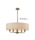 5 Light Multi Arm Ceiling Pendant without Shade, c, w 2m Chain, E14 Antique Brass - 6