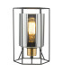 Tatum Table Lamp Matt Black and Smoked Glass-1