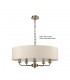 5 Light Multi Arm Ceiling Pendant without Shade, c, w 2m Chain, E14 Antique Brass - 7