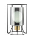 Tatum Table Lamp Matt Black and Smoked Glass-9