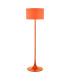 Toledo Floor Lamp Satin Orange With Shade-1