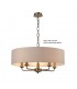 5 Light Multi Arm Ceiling Pendant without Shade, c, w 2m Chain, E14 Antique Brass - 9