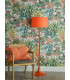 Toledo Floor Lamp Satin Orange With Shade-3
