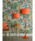 Toledo Floor Lamp Satin Orange With Shade-5