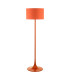 Toledo Floor Lamp Satin Orange With Shade-7