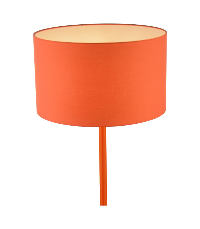 Toledo Floor Lamp Satin Orange With Shade-8