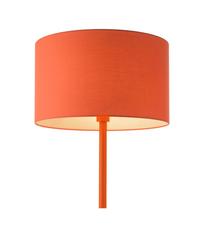 Toledo Floor Lamp Satin Orange With Shade-9