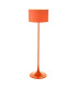 Toledo Floor Lamp Satin Orange With Shade-11