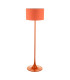 Toledo Floor Lamp Satin Orange With Shade-12