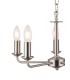 5 Light Multi Arm Ceiling Pendant without Shade, c, w 2m Chain, E14 Satin Nickel - 6