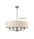 5 Light Multi Arm Ceiling Pendant without Shade, c, w 2m Chain, E14 Satin Nickel - 8