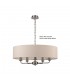 5 Light Multi Arm Ceiling Pendant without Shade, c, w 2m Chain, E14 Satin Nickel - 10