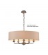 5 Light Multi Arm Ceiling Pendant without Shade, c, w 2m Chain, E14 Satin Nickel - 11
