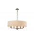 5 Light Multi Arm Ceiling Pendant without Shade, c, w 2m Chain, E14 Satin Nickel - 14