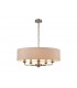 5 Light Multi Arm Ceiling Pendant without Shade, c, w 2m Chain, E14 Satin Nickel - 15