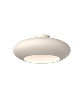 Aros LED Bowl Semi Flush Ceiling Light White 3000K-1