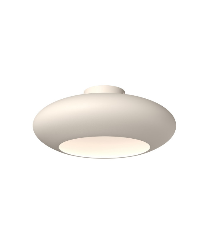 Aros LED Bowl Semi Flush Ceiling Light White 3000K-1
