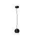 Basic Texture Slim Pendant Ceiling Light Black GU10-1