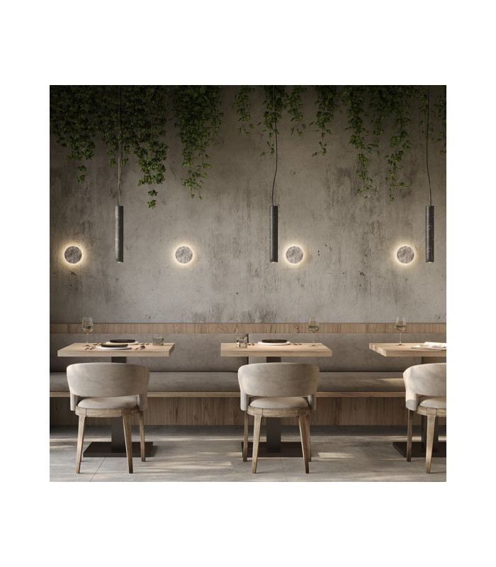 Basic Texture LED Slim Pendant Ceiling Light Black 2700-3000-4000K-2