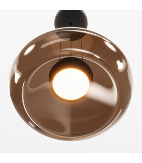 Bassa LED Cylindrical Pendant Ceiling Light Black 3000K Dimmable-2