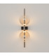 Double Moon LED Globe Wall Lights Black 3000K-6