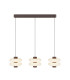 Nuvem LED Bar Pendant Ceiling Light Brown 3000K Dimmable-1