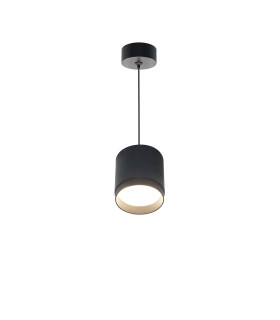Polar Slim Pendant Ceiling Light Black GX53-1